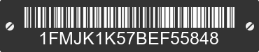 2011 FORD Expedition 1FMJK1K57BEF55848 VIN decoded