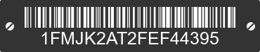 2015 FORD Expedition 1FMJK2AT2FEF44395 VIN decoded
