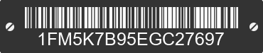 2014 FORD Explorer 1FM5K7B95EGC27697 VIN decoded