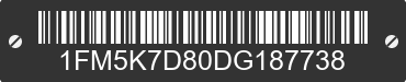 2013 FORD Explorer 1FM5K7D80DG187738 VIN decoded