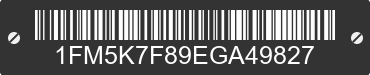 2014 FORD Explorer 1FM5K7F89EGA49827 VIN decoded