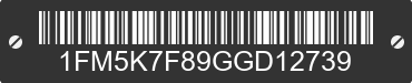 2016 FORD Explorer 1FM5K7F89GGD12739 VIN decoded
