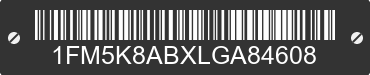 2020 FORD Explorer 1FM5K8ABXLGA84608 VIN decoded