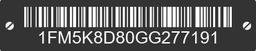 2016 FORD Explorer 1FM5K8D80GG277191 VIN decoded