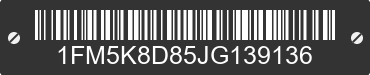 2018 FORD Explorer 1FM5K8D85JG139136 VIN decoded