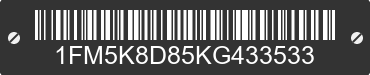 2019 FORD Explorer 1FM5K8D85KG433533 VIN decoded