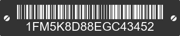 2014 FORD Explorer 1FM5K8D88EGC43452 VIN decoded