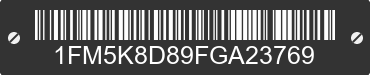 2015 FORD Explorer 1FM5K8D89FGA23769 VIN decoded
