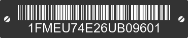 2006 FORD Explorer 1FMEU74E26UB09601 VIN decoded