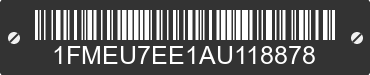 2010 FORD Explorer 1FMEU7EE1AU118878 VIN decoded