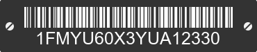 2000 FORD Explorer 1FMYU60X3YUA12330 VIN decoded