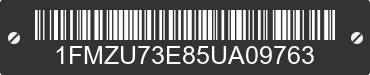 2005 FORD Explorer 1FMZU73E85UA09763 VIN decoded