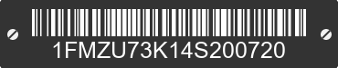 2004 FORD Explorer 1FMZU73K14S200720 VIN decoded