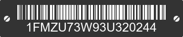 2003 FORD Explorer 1FMZU73W93U320244 VIN decoded