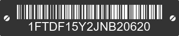 1988 FORD F-150 1FTDF15Y2JNB20620 VIN decoded