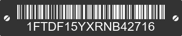 1994 FORD F-150 1FTDF15YXRNB42716 VIN decoded