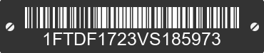 1997 FORD F-150 1FTDF1723VS185973 VIN decoded