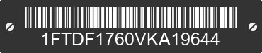 1997 FORD F-150 1FTDF1760VKA19644 VIN decoded