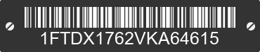 1997 FORD F-150 1FTDX1762VKA64615 VIN decoded