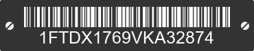 1997 FORD F-150 1FTDX1769VKA32874 VIN decoded