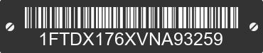 1997 FORD F-150 1FTDX176XVNA93259 VIN decoded