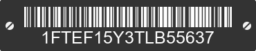 1996 FORD F-150 1FTEF15Y3TLB55637 VIN decoded