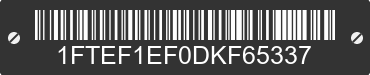 2013 FORD F-150 1FTEF1EF0DKF65337 VIN decoded