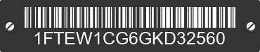2016 FORD F-150 1FTEW1CG6GKD32560 VIN decoded