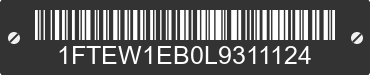 2020 FORD F-150 1FTEW1EB0L9311124 VIN decoded
