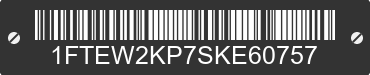 2025 FORD F-150 1FTEW2KP7SKE60757 VIN decoded