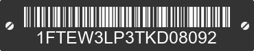 2026 FORD F-150 1FTEW3LP3TKD08092 VIN decoded