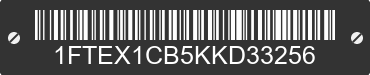 2019 FORD F-150 1FTEX1CB5KKD33256 VIN decoded