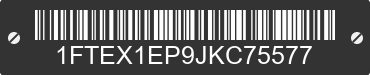 2018 FORD F-150 1FTEX1EP9JKC75577 VIN decoded