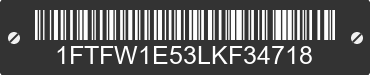 2020 FORD F-150 1FTFW1E53LKF34718 VIN decoded