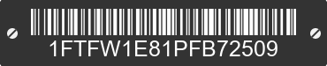 2023 FORD F-150 1FTFW1E81PFB72509 VIN decoded