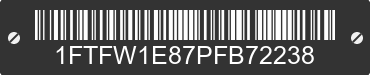 2023 FORD F-150 1FTFW1E87PFB72238 VIN decoded
