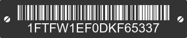 2013 FORD F-150 1FTFW1EF0DKF65337 VIN decoded