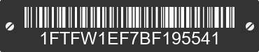 2011 FORD F-150 1FTFW1EF7BF195541 VIN decoded