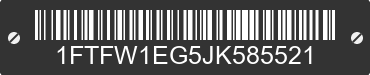 2018 FORD F-150 1FTFW1EG5JK585521 VIN decoded