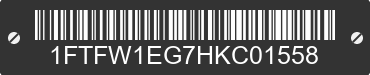 2017 FORD F-150 1FTFW1EG7HKC01558 VIN decoded
