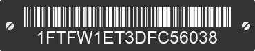 2013 FORD F-150 1FTFW1ET3DFC56038 VIN decoded