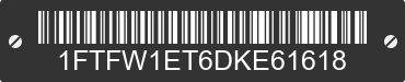 2013 FORD F-150 1FTFW1ET6DKE61618 VIN decoded