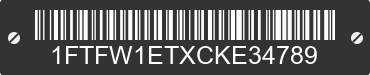 2012 FORD F-150 1FTFW1ETXCKE34789 VIN decoded