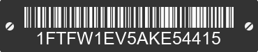 2010 FORD F-150 1FTFW1EV5AKE54415 VIN decoded