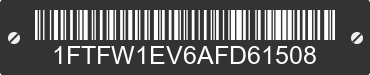 2010 FORD F-150 1FTFW1EV6AFD61508 VIN decoded