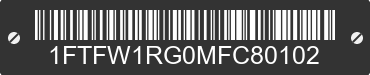 2021 FORD F-150 1FTFW1RG0MFC80102 VIN decoded
