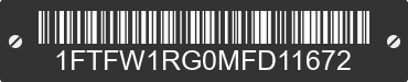 2021 FORD F-150 1FTFW1RG0MFD11672 VIN decoded