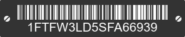 2025 FORD F-150 1FTFW3LD5SFA66939 VIN decoded