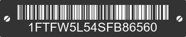 2025 FORD F-150 1FTFW5L54SFB86560 VIN decoded