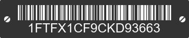2012 FORD F-150 1FTFX1CF9CKD93663 VIN decoded
